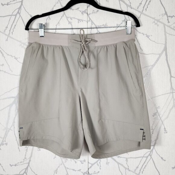 Lululemon Beige Abrasion Resistant Licence To Train Linerless Shorts 7" - Picture 1 of 6